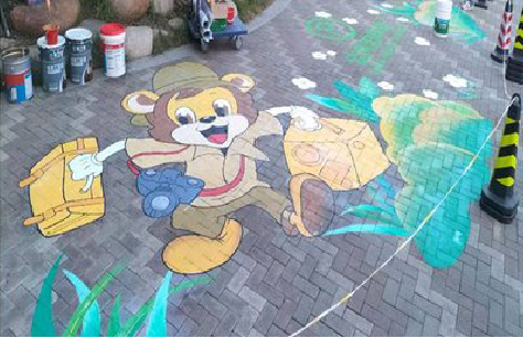  林州夏季画地面彩绘会遇到的问题