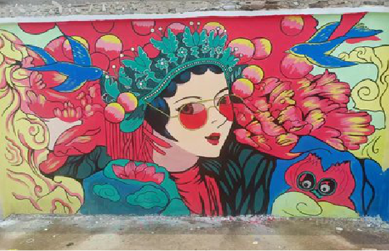  林州墙体彩绘-网红墙