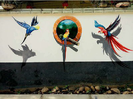  林州视觉错位-3D墙绘设计