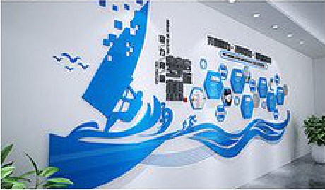  林州海浪主题文化墙如何设计？