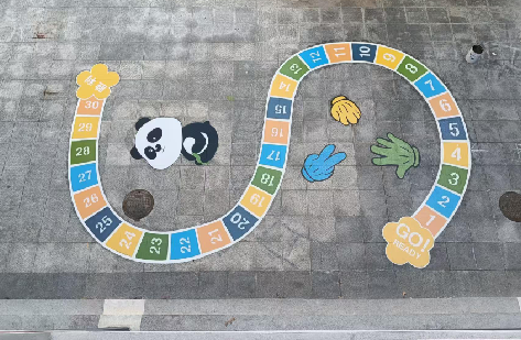  林州地面游戏彩绘