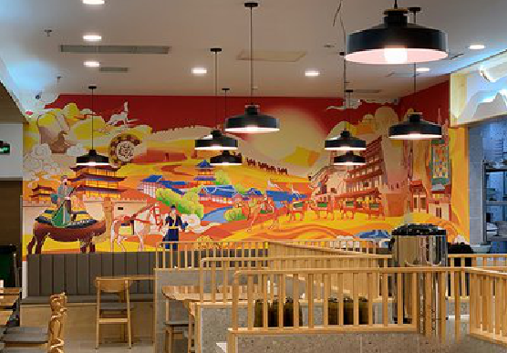  林州商业空间彩绘介绍。