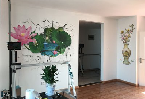 林州墙体彩绘相比墙纸的优势。